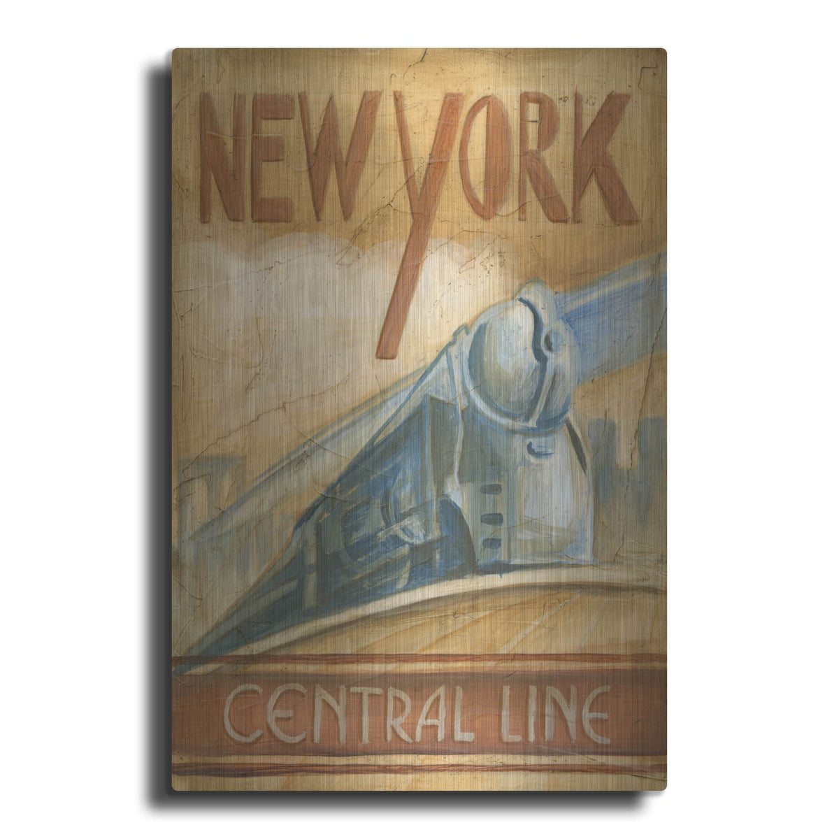 'New York Central Line' by Ethan Harper – Metal Wall Art