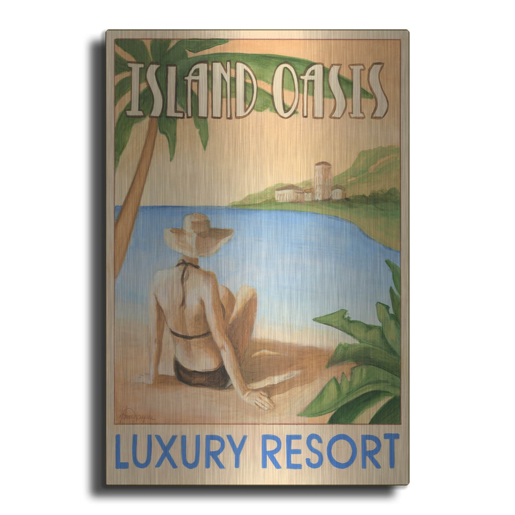 'Island Oasis' by Ethan Harper – Metal Wall Art