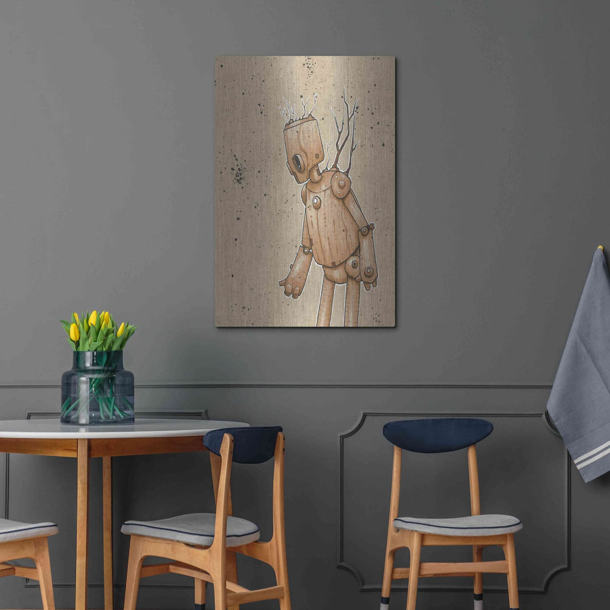 'Ink Bot Tree' by Craig Snodgrass – Metal Wall Art, 24x36 room view