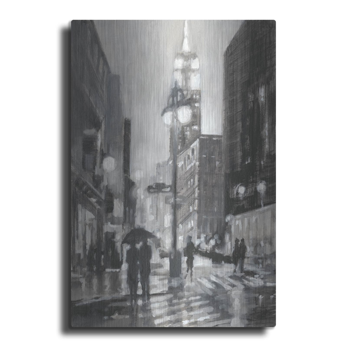 'Illuminated Streets I' by Ethan Harper – Metal Wall Art