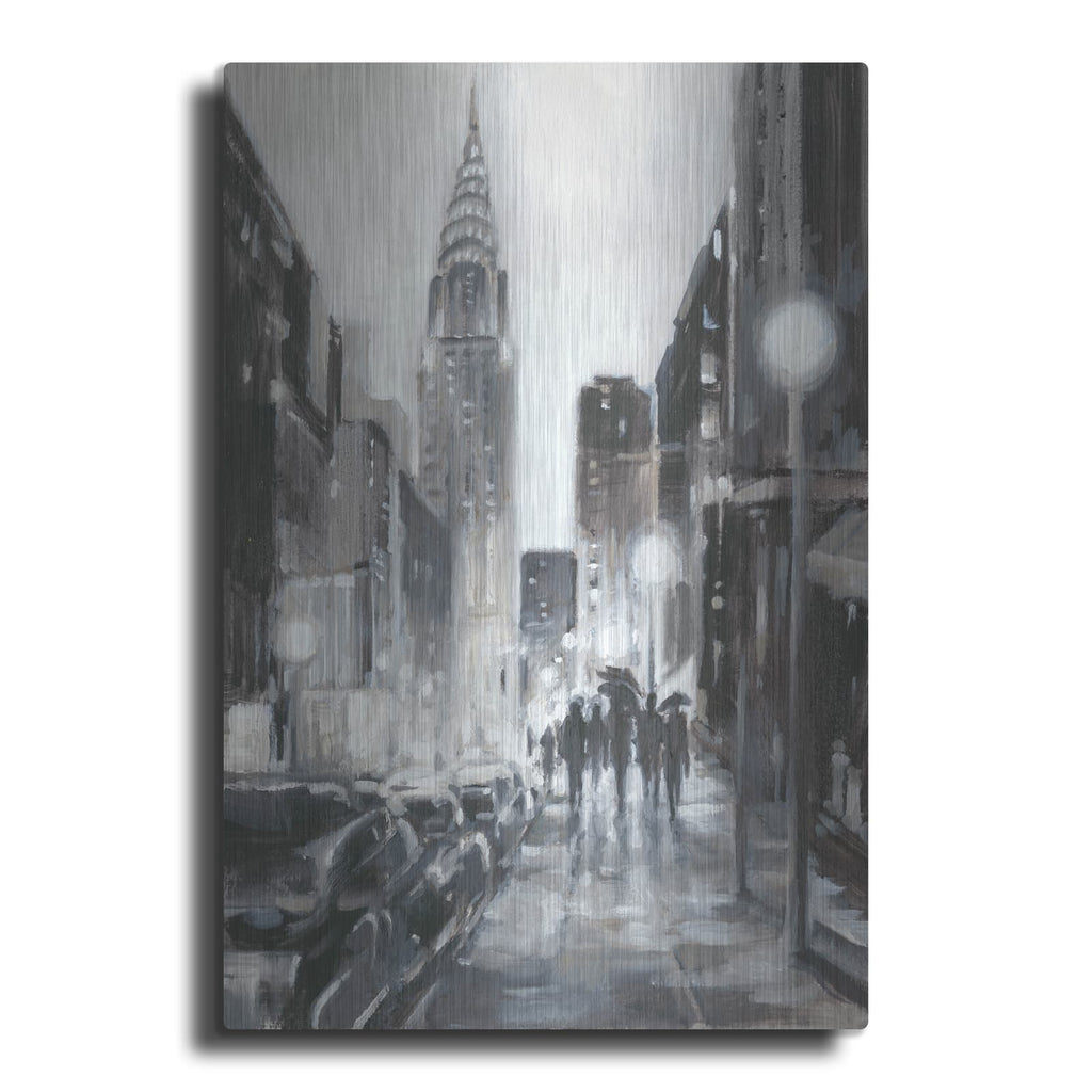 'Illuminated Streets II' by Ethan Harper – Metal Wall Art