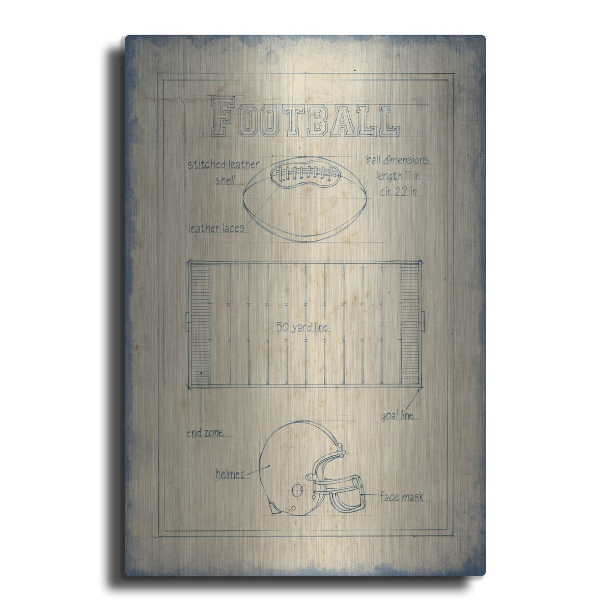 'All About the Game II' by Ethan Harper – Metal Wall Art