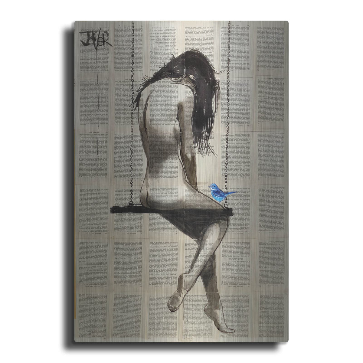 'Dazzling Hope Swing' by Loui Jover – Metal Wall Art