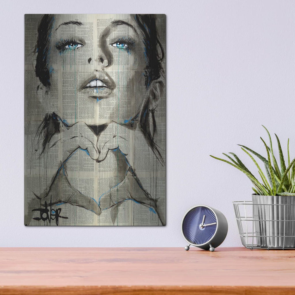 'All You Need is Love' by Loui Jover – Metal Wall Art, 12x16 room view