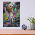 'Bitcoin Atlas' by Valentyn Artemenko – Metal Wall Art, 12x16 room view