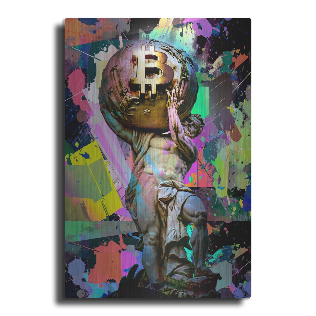 'Bitcoin Atlas' by Valentyn Artemenko – Metal Wall Art