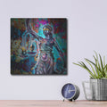 'Crypto Is Justice' by Valentyn Artemenko – Metal Wall Art, 12x12 room view