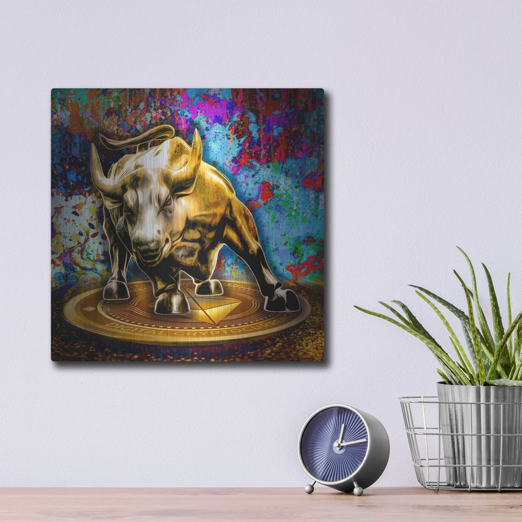 'Ethereum Bull Market' by Valentyn Artemenko – Metal Wall Art, 12x12 room view
