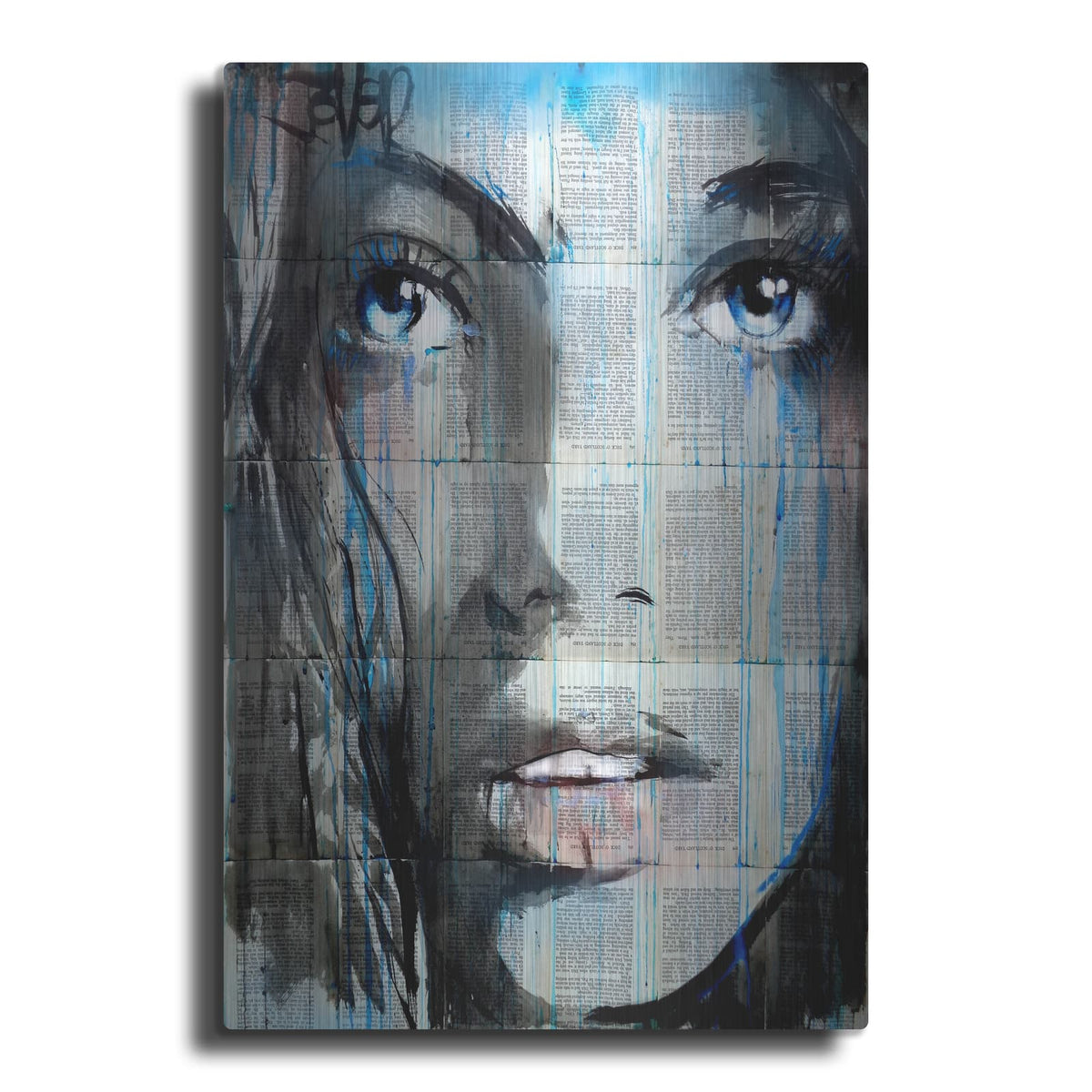 'Blue Sway' by Loui Jover – Metal Wall Art