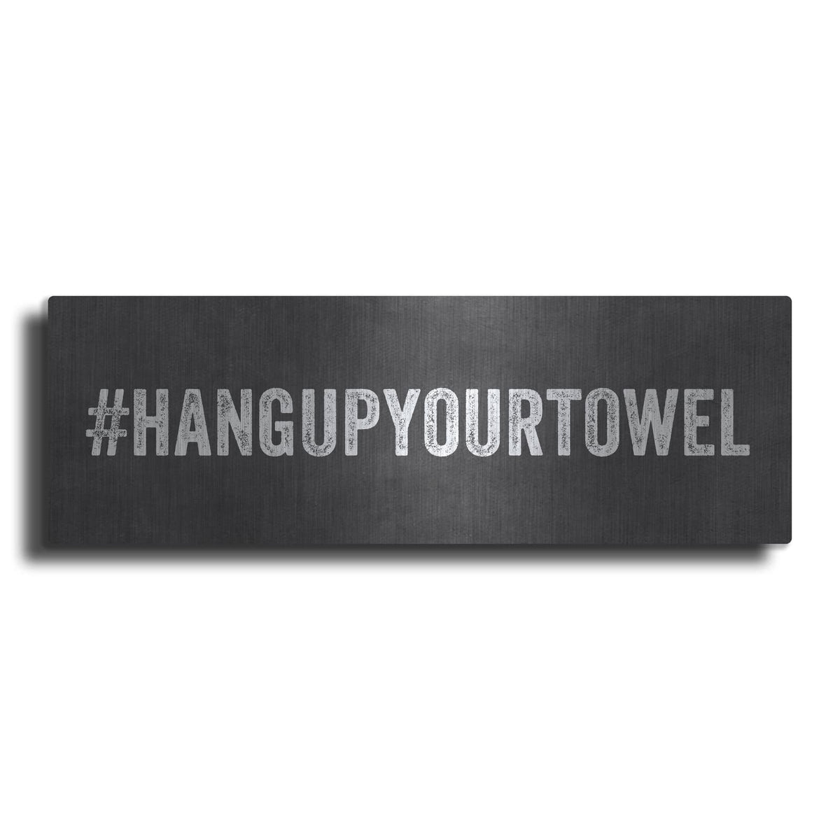 'Hang Up Your Towel' by Linda Woods – Metal Wall Art