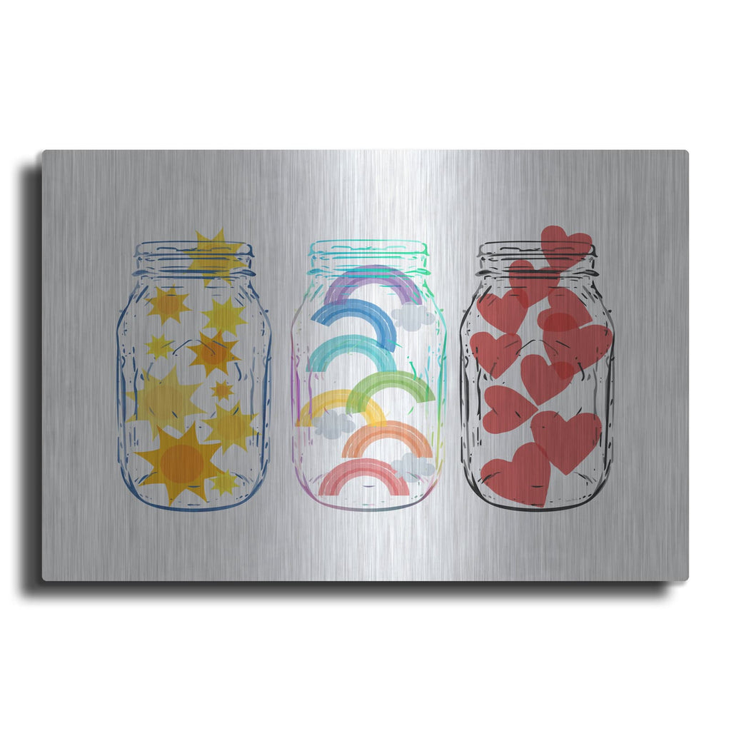 'Jars Of Life' by Linda Woods – Metal Wall Art