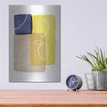 'Lemon Pop Line Art 2' by Linda Woods – Metal Wall Art, 12x16 room view