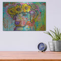 'Sunflower Lab' by Dean Russo – Metal Wall Art, 16x12 room view