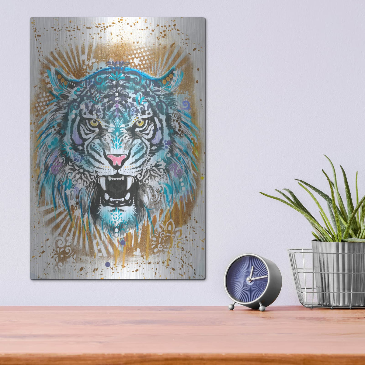 'Fierce 1' by Dean Russo – Metal Wall Art, 12x16 room view