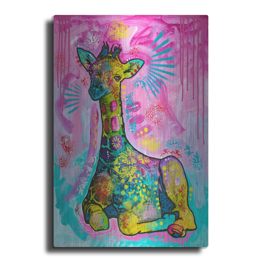 'Aminal Bebees - Giraffe Chilin' by Dean Russo – Metal Wall Art