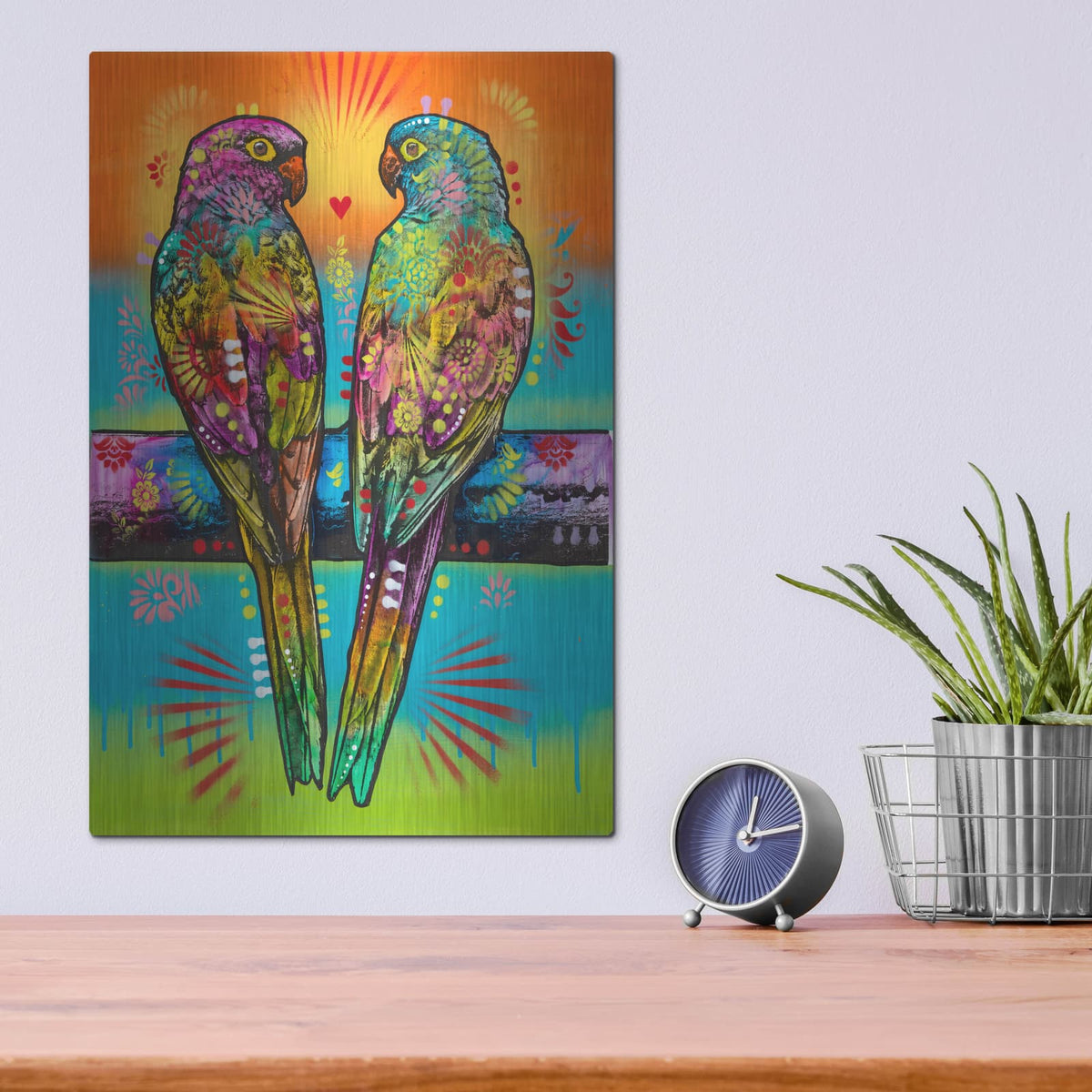 'Aminal Bebees - Happy Tweeters' by Dean Russo – Metal Wall Art, 12x16 room view