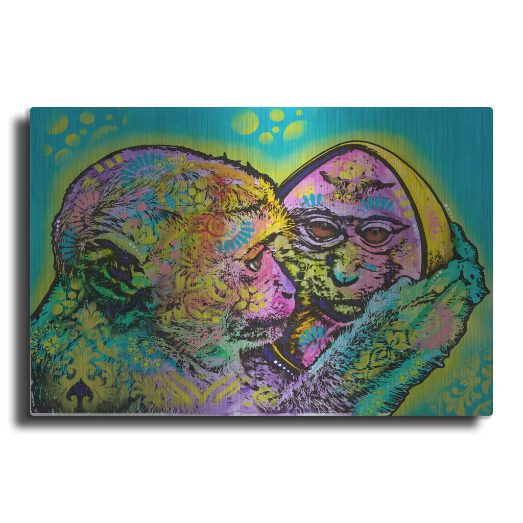 'Aminal Bebees - Lil Monkey Reflection' by Dean Russo – Metal Wall Art