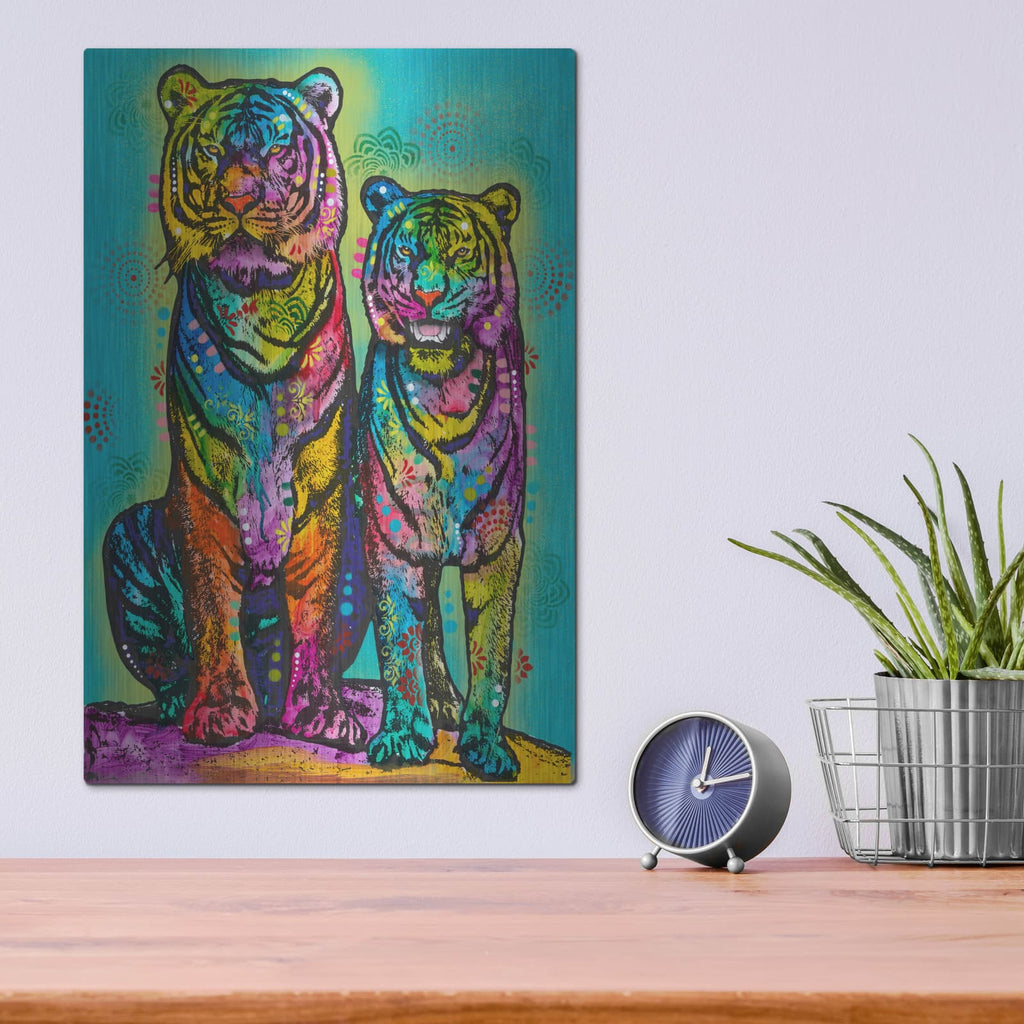 'Aminal Bebees - Los Tigres' by Dean Russo – Metal Wall Art, 12x16 room view