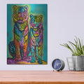 'Aminal Bebees - Los Tigres' by Dean Russo – Metal Wall Art, 12x16 room view