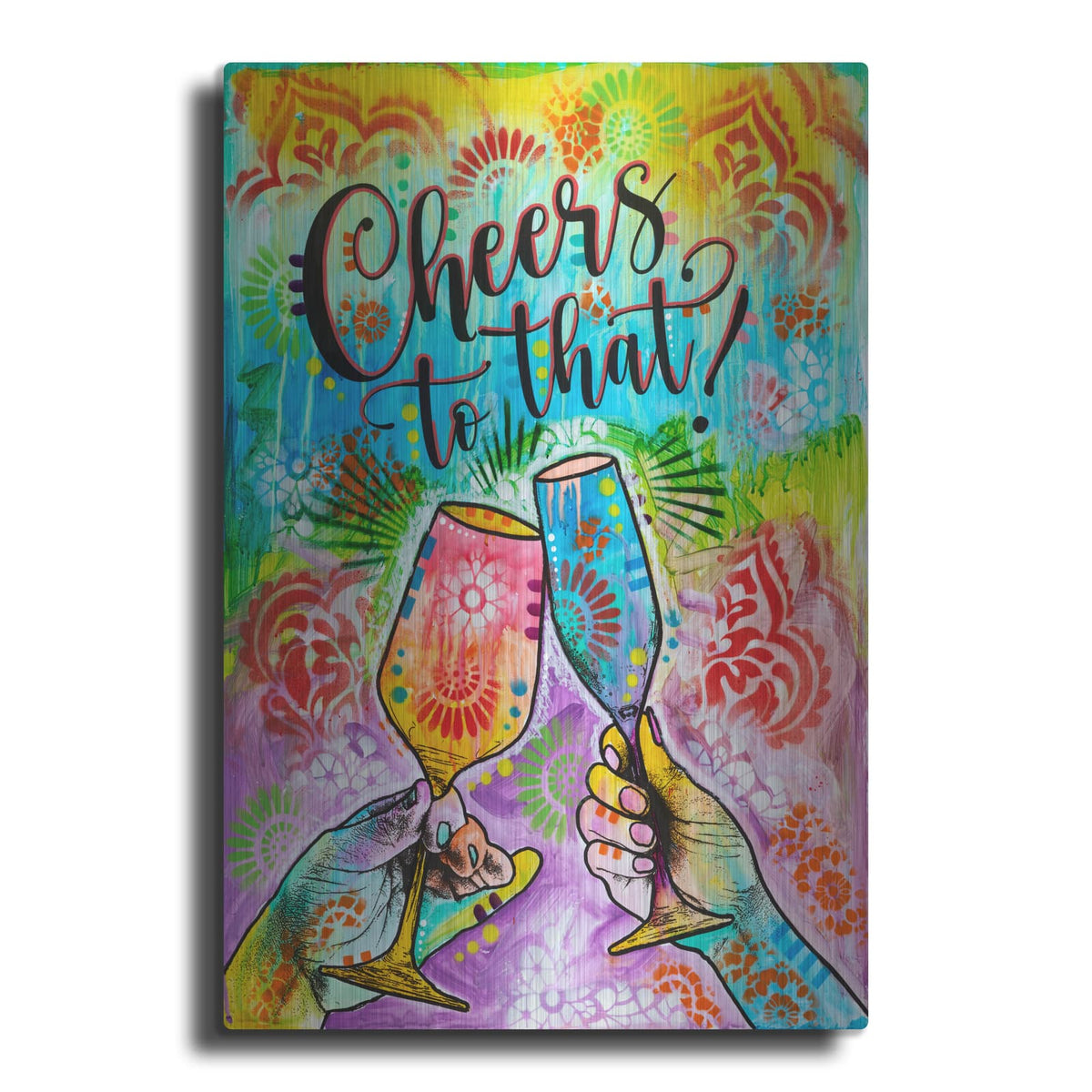 'Cheers - To That' by Dean Russo – Metal Wall Art