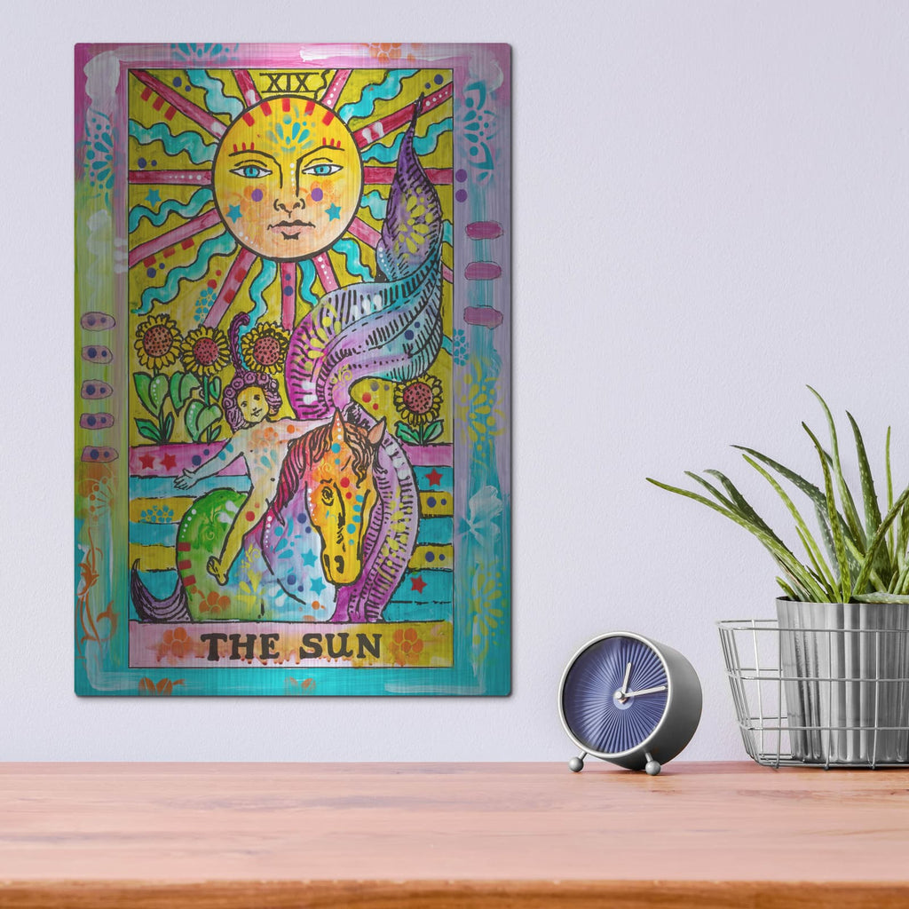 'Tarot - The Sun' by Dean Russo – Metal Wall Art, 12x16 room view