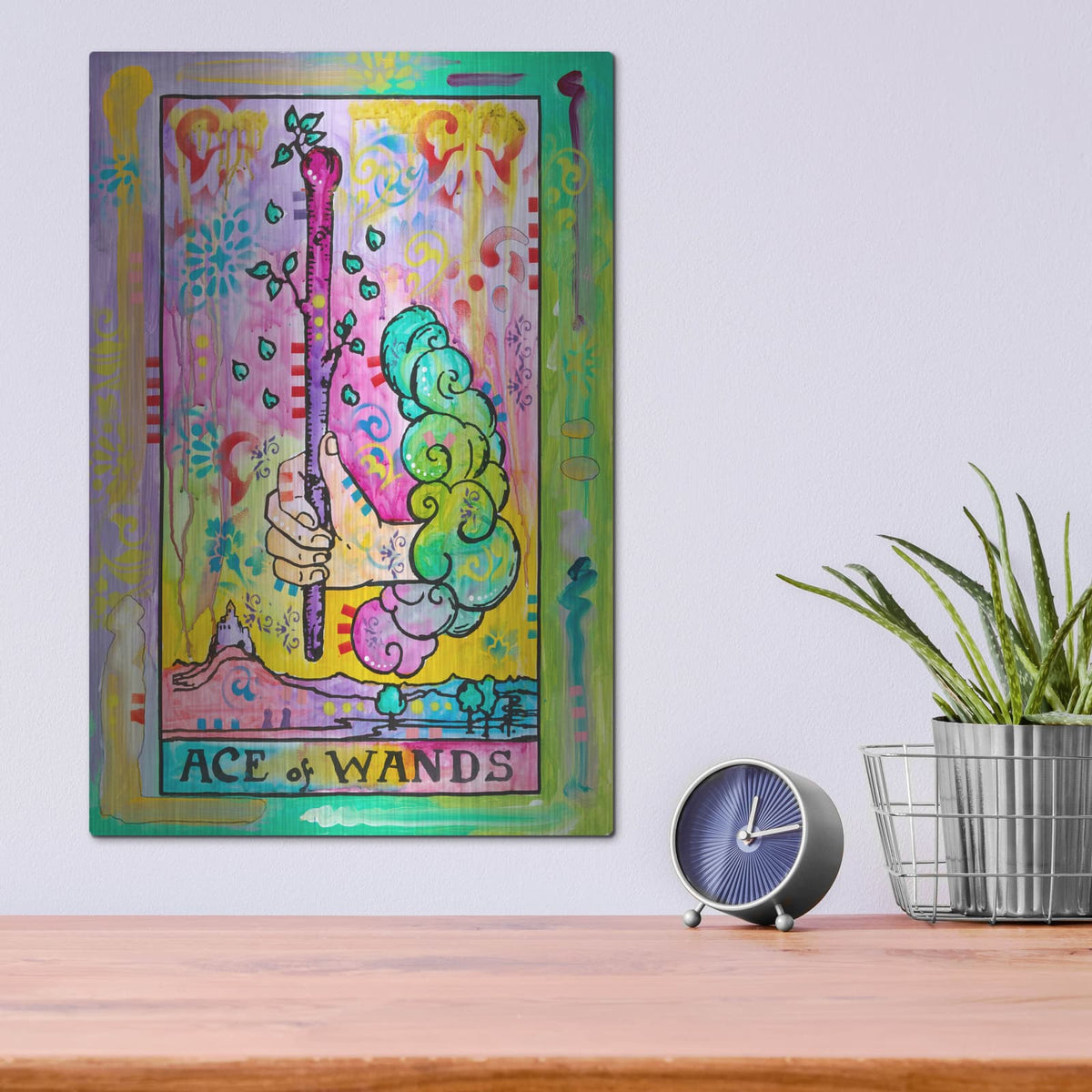 'Tarot - Ace Of Wands' by Dean Russo – Metal Wall Art, 12x16 room view