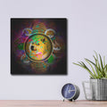 'All Coins Pyramid Meme Crypto' by Valentyn Artemenko – Metal Wall Art, 12x12 room view