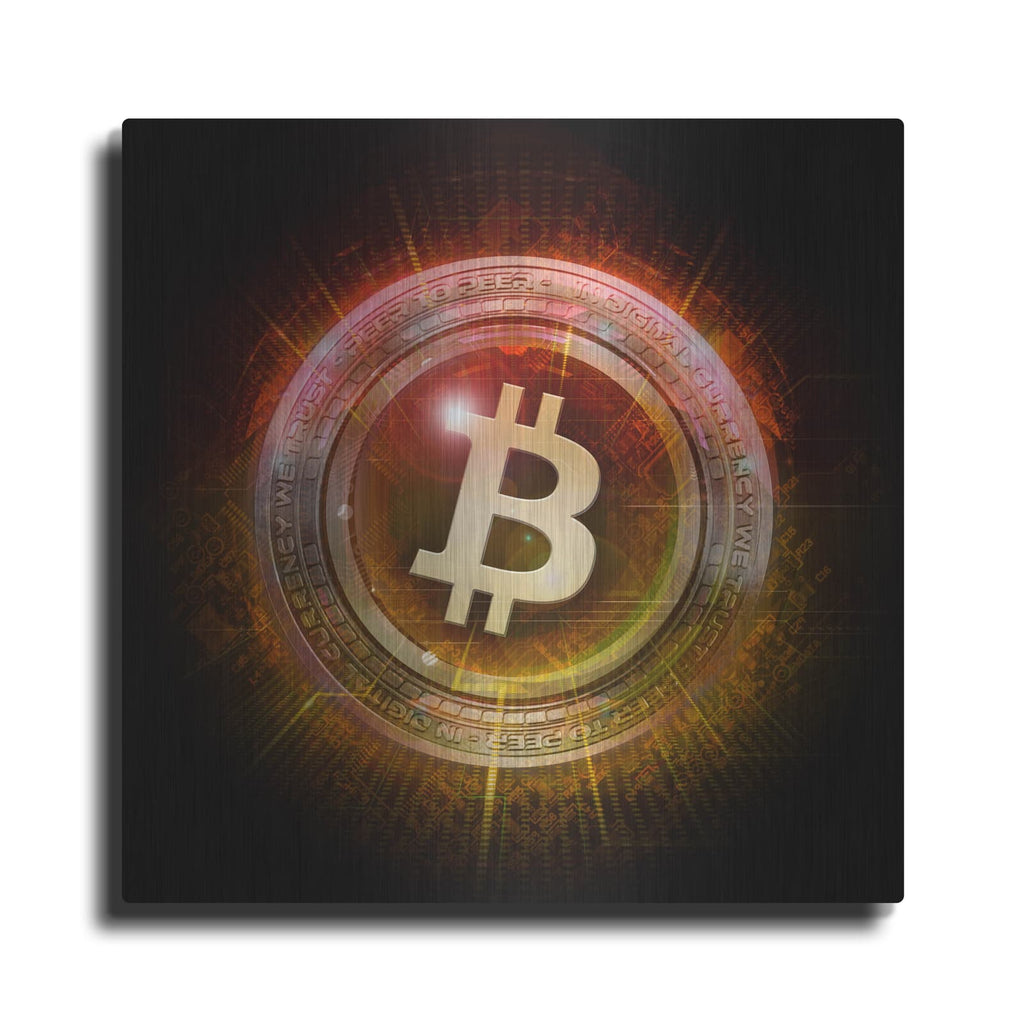 'Wagmi Bitcoin Crypto' by Valentyn Artemenko – Metal Wall Art