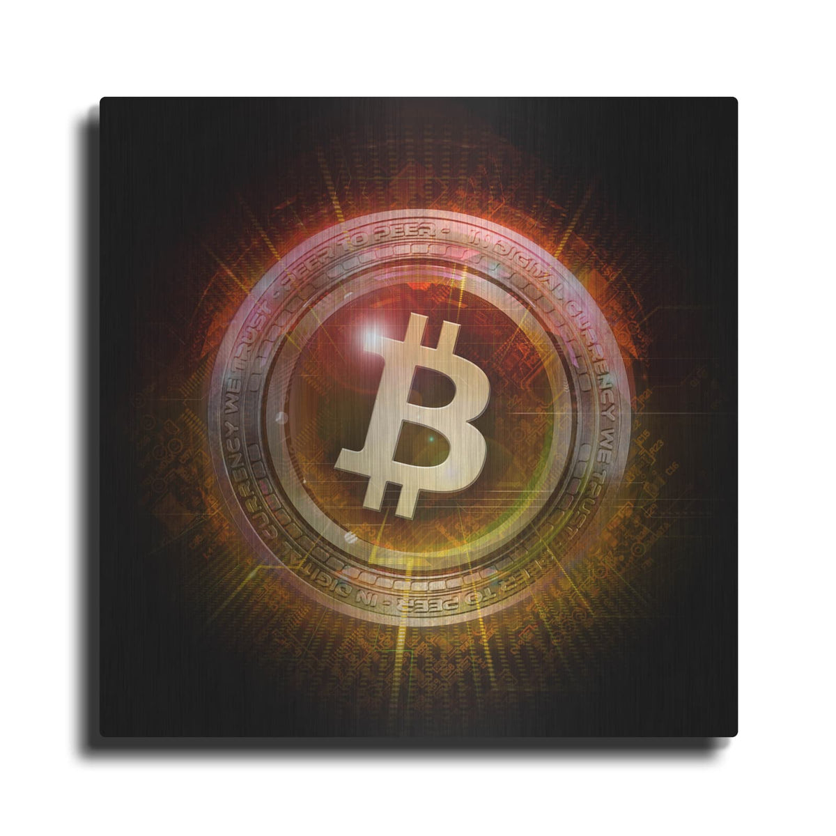 'Wagmi Bitcoin Crypto' by Valentyn Artemenko – Metal Wall Art