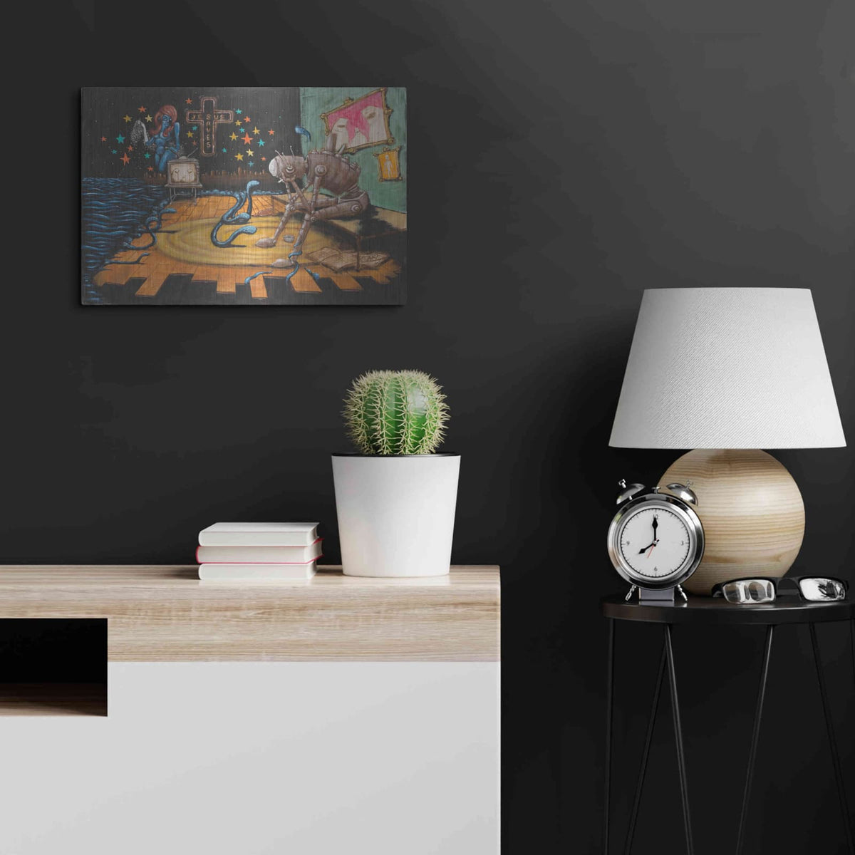 'Jesus Saves' by Craig Snodgrass – Metal Wall Art, 24x16 room view