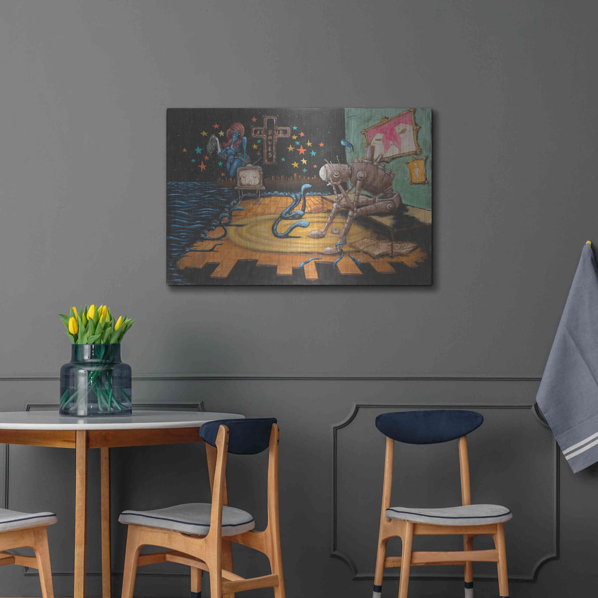 'Jesus Saves' by Craig Snodgrass – Metal Wall Art, 36x24 room view