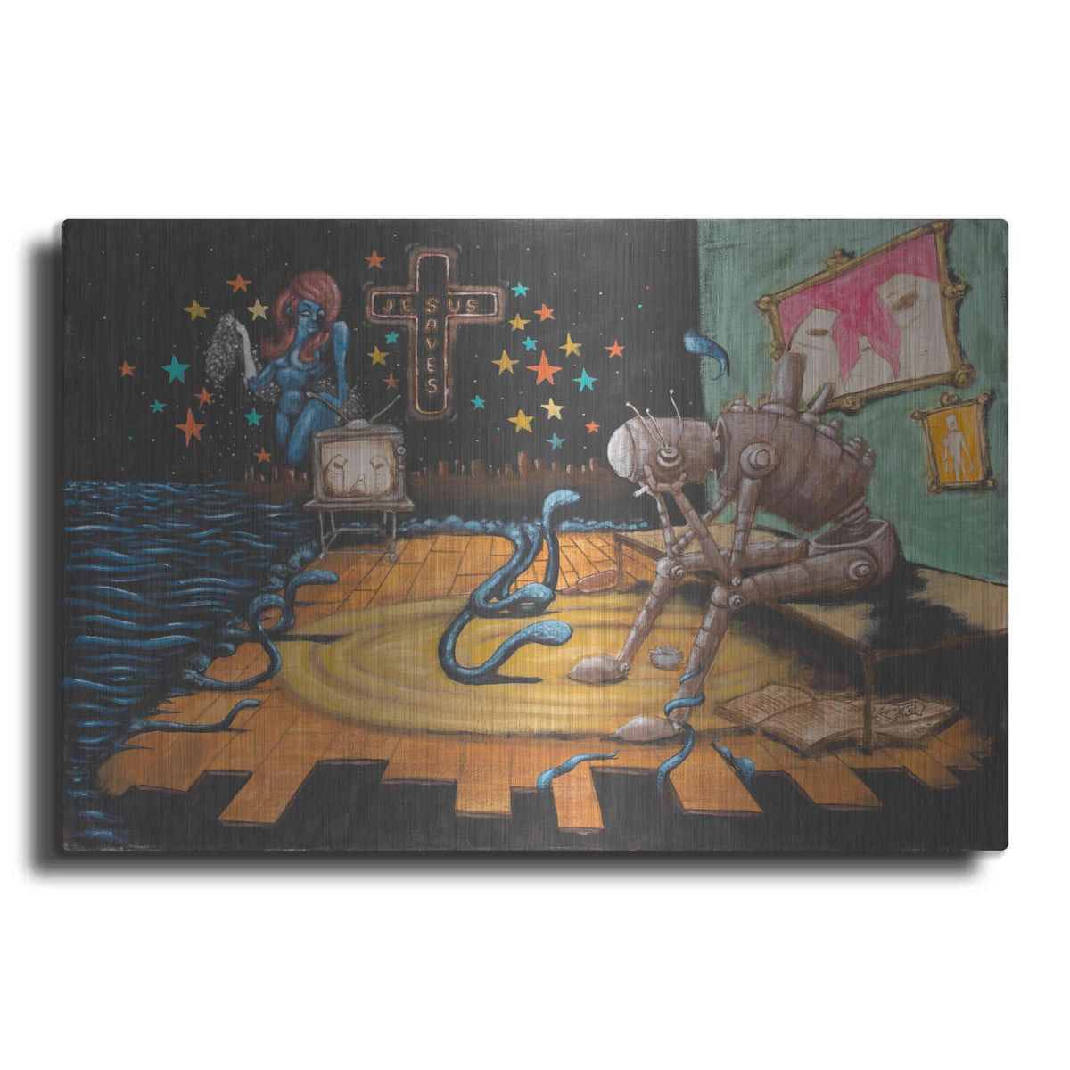 'Jesus Saves' by Craig Snodgrass – Metal Wall Art