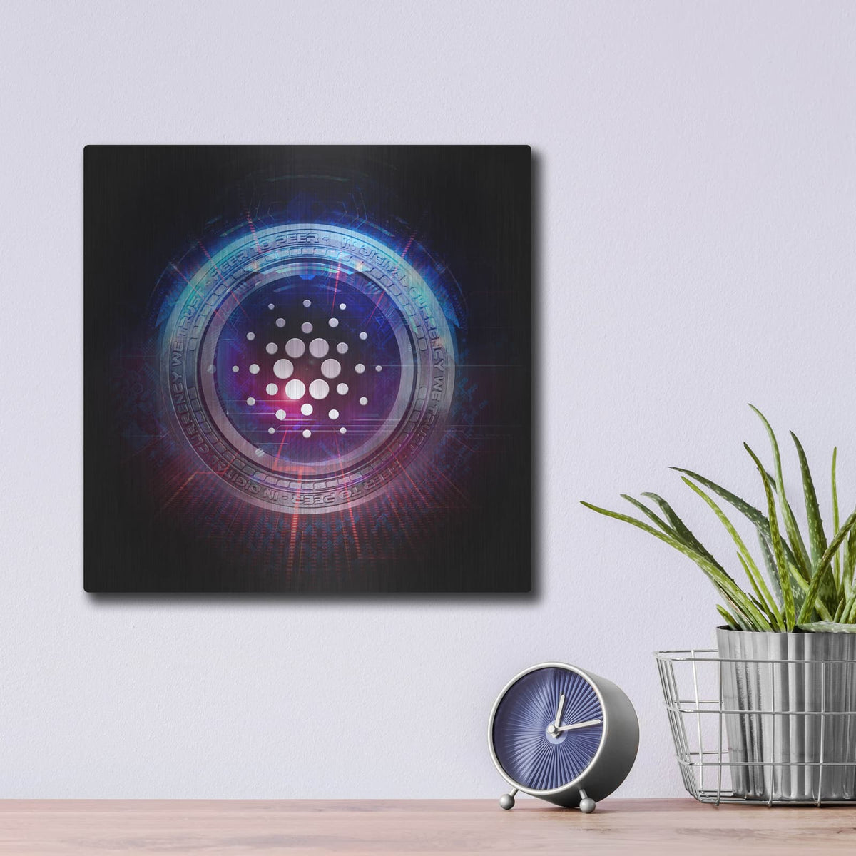 'Wagmi Cardano Crypto' by Valentyn Artemenko – Metal Wall Art, 12x12 room view