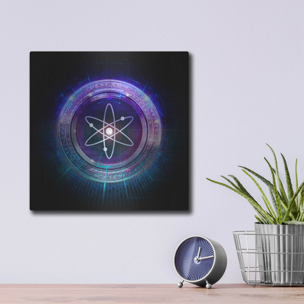 'Wagmi Cosmos Crypto' by Valentyn Artemenko – Metal Wall Art, 12x12 room view