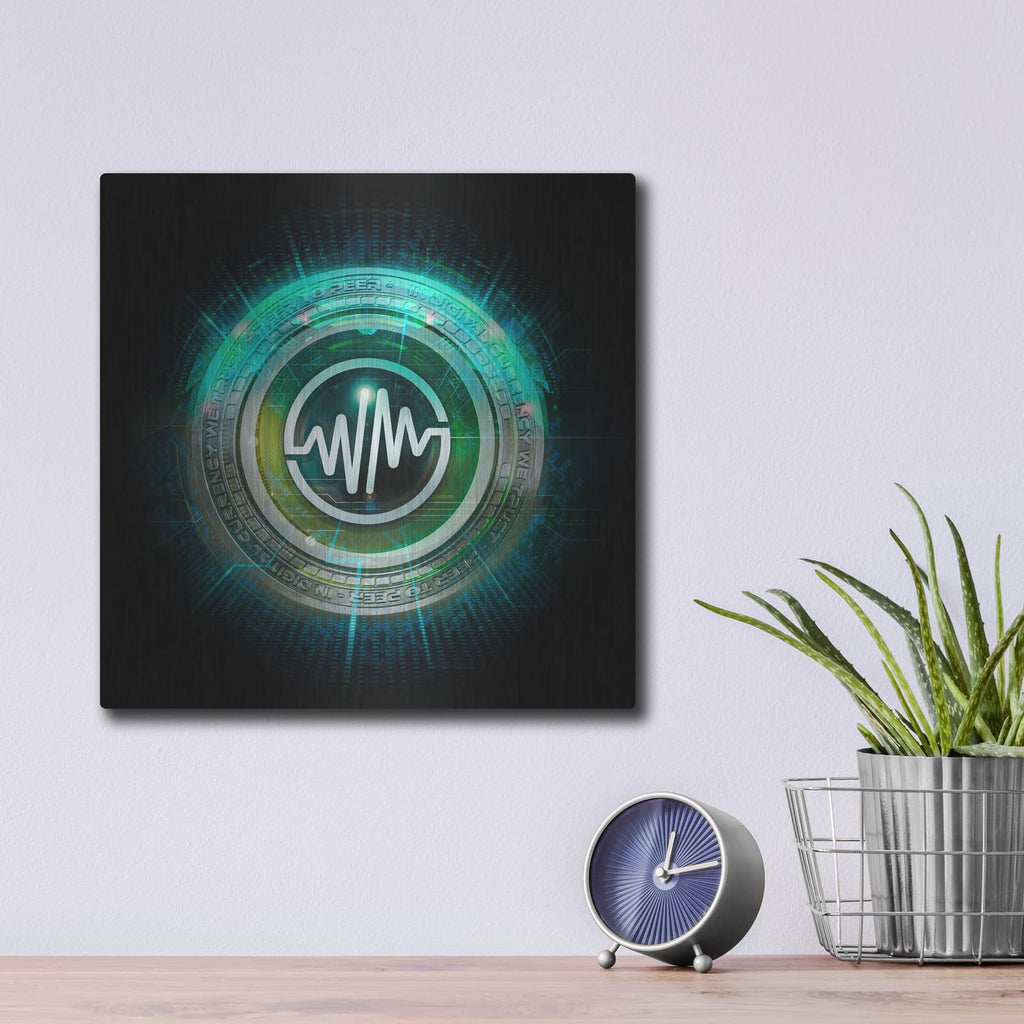 'Wagmi Wemix Crypto' by Valentyn Artemenko – Metal Wall Art, 12x12 room view