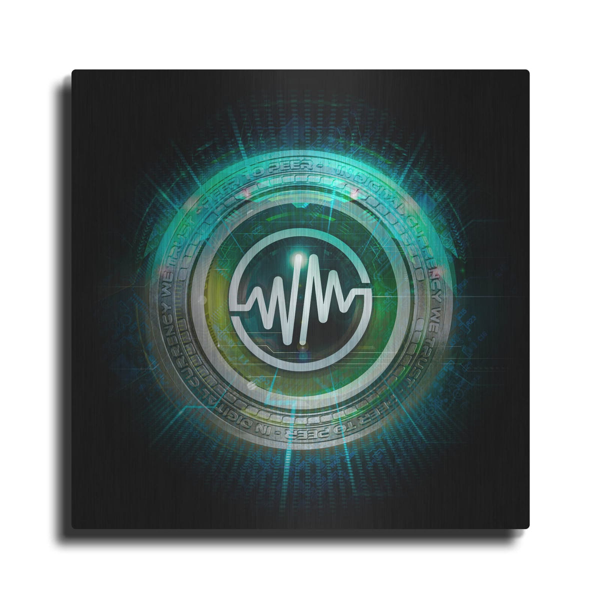 'Wagmi Wemix Crypto' by Valentyn Artemenko – Metal Wall Art