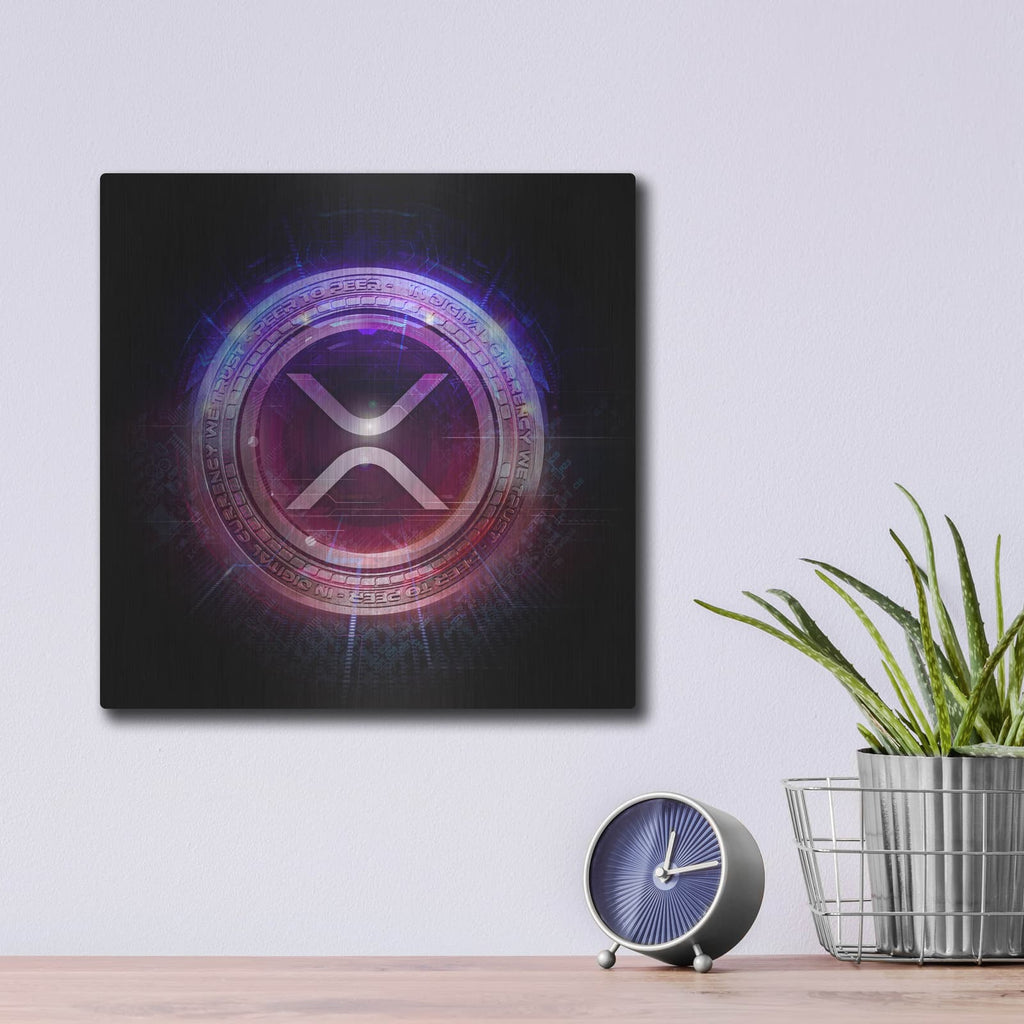 'Wagmi Xrp Crypto' by Valentyn Artemenko – Metal Wall Art, 12x12 room view