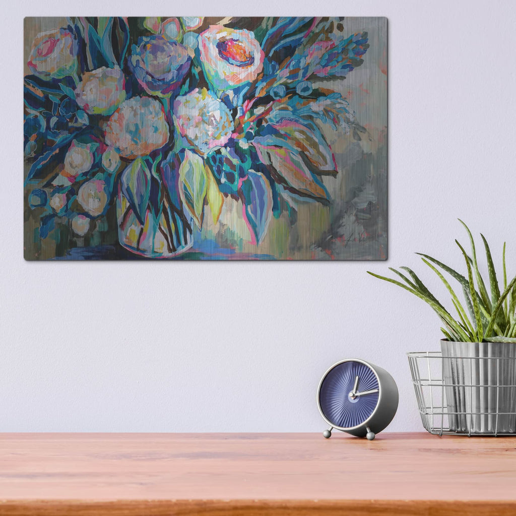 'Festive Colors' by Jeanette Vertentes – Metal Wall Art, 16x12 room view