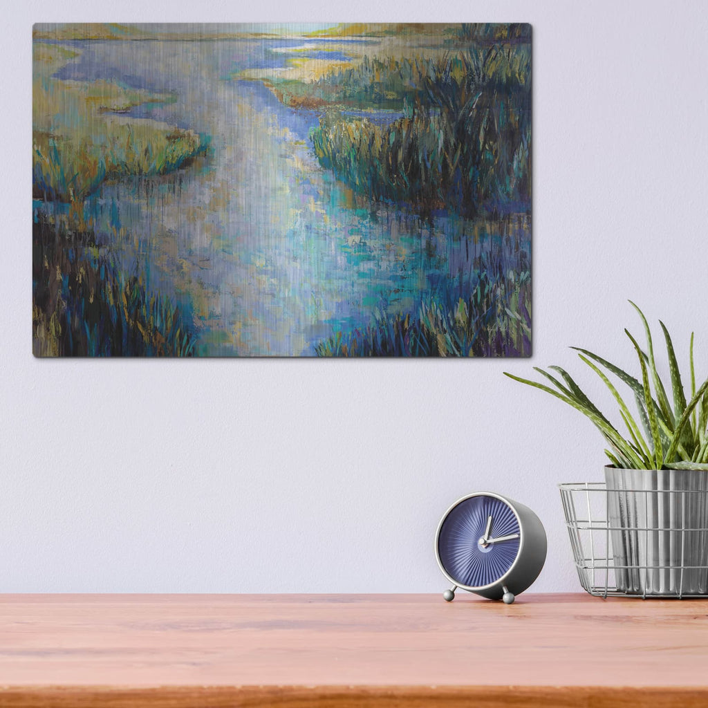 'Shimmer 2' by Jeanette Vertentes – Metal Wall Art, 16x12 room view