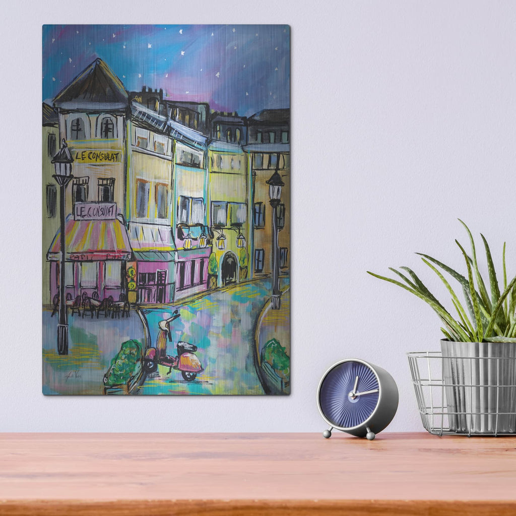'Paris Evening' by Jeanette Vertentes – Metal Wall Art, 12x16 room view