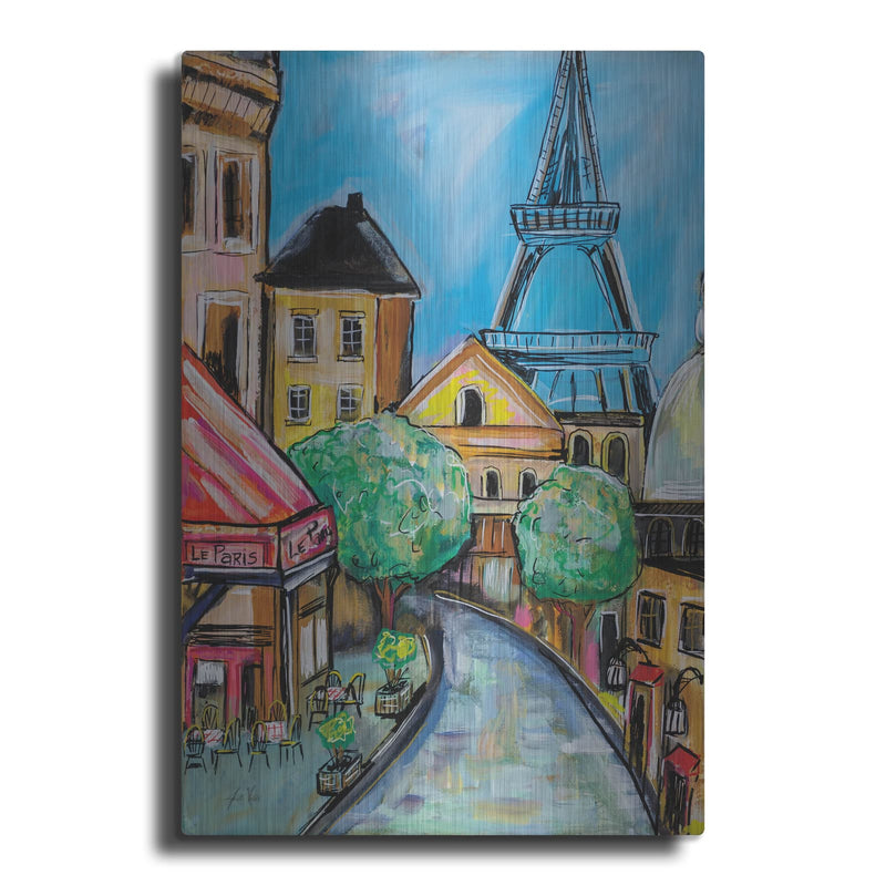 'Paris Evening 2' by Jeanette Vertentes – Metal Wall Art