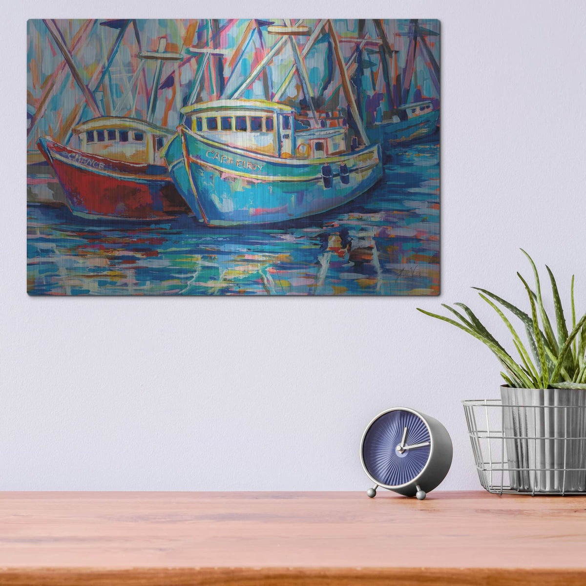 'Salty Duo' by Jeanette Vertentes – Metal Wall Art, 16x12 room view