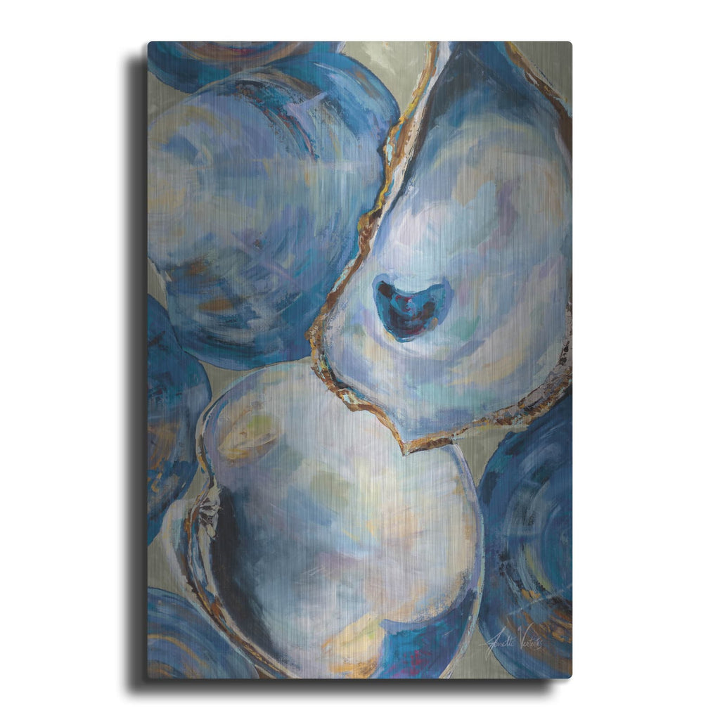 'Matununk Shells Tan Copy 2' by Jeanette Vertentes – Metal Wall Art