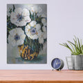 'Fall Festive White' by Jeanette Vertentes – Metal Wall Art, 12x16 room view