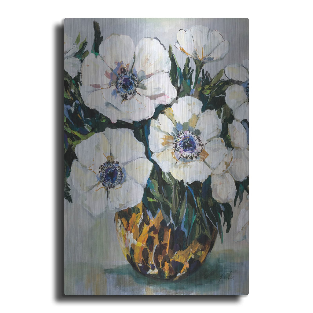 'Fall Festive White' by Jeanette Vertentes – Metal Wall Art