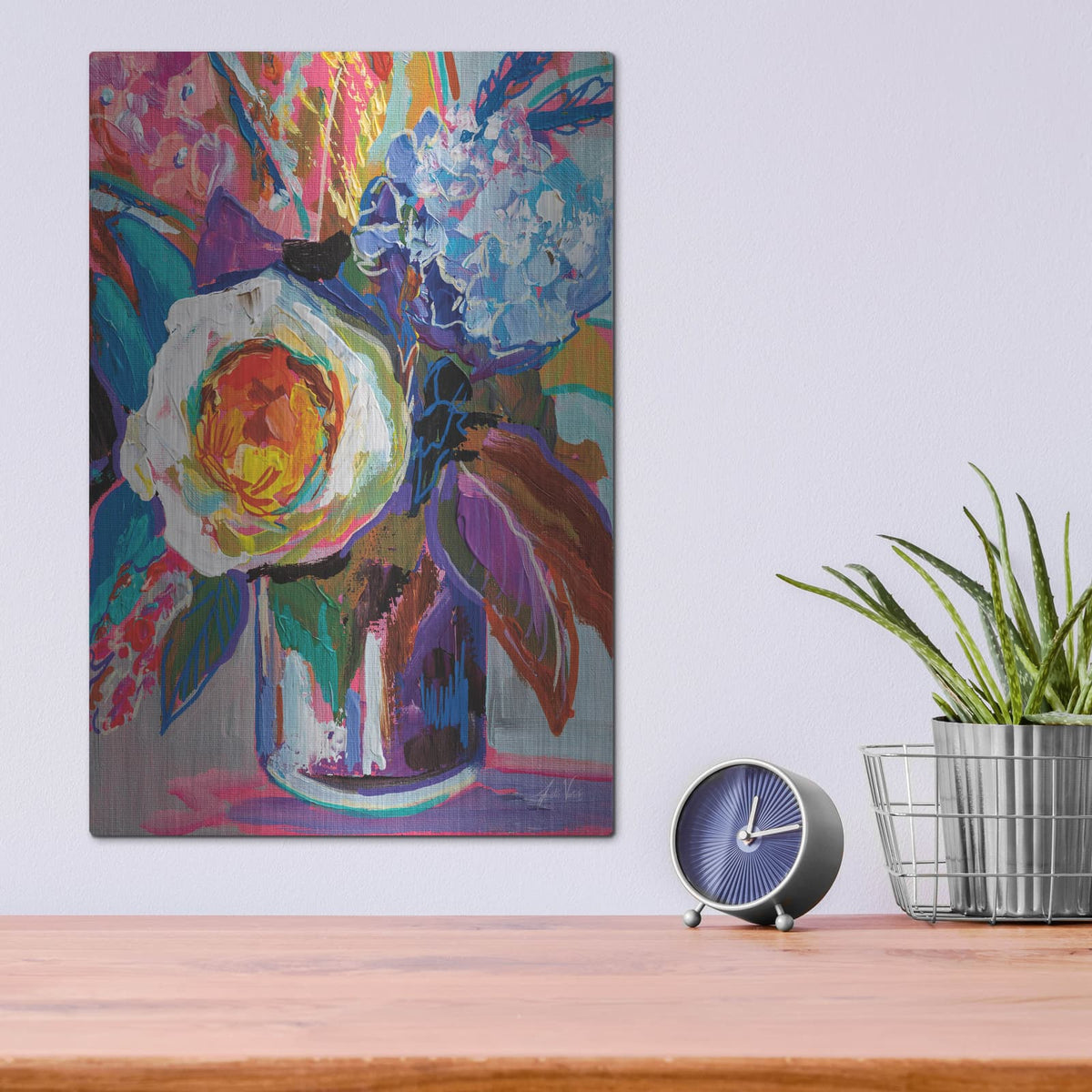 'Electric' by Jeanette Vertentes – Metal Wall Art, 12x16 room view