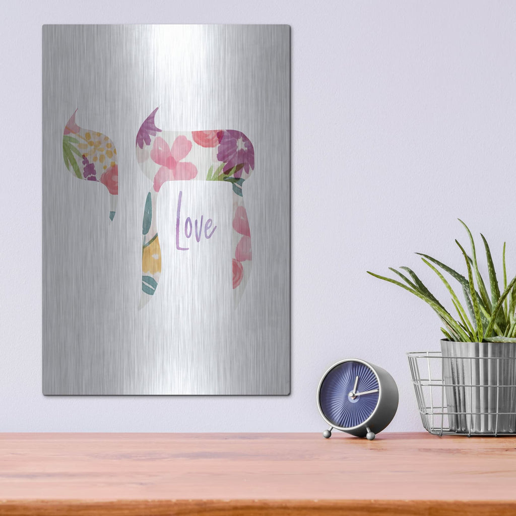 'Love Chai' by Linda Woods – Metal Wall Art, 12x16 room view