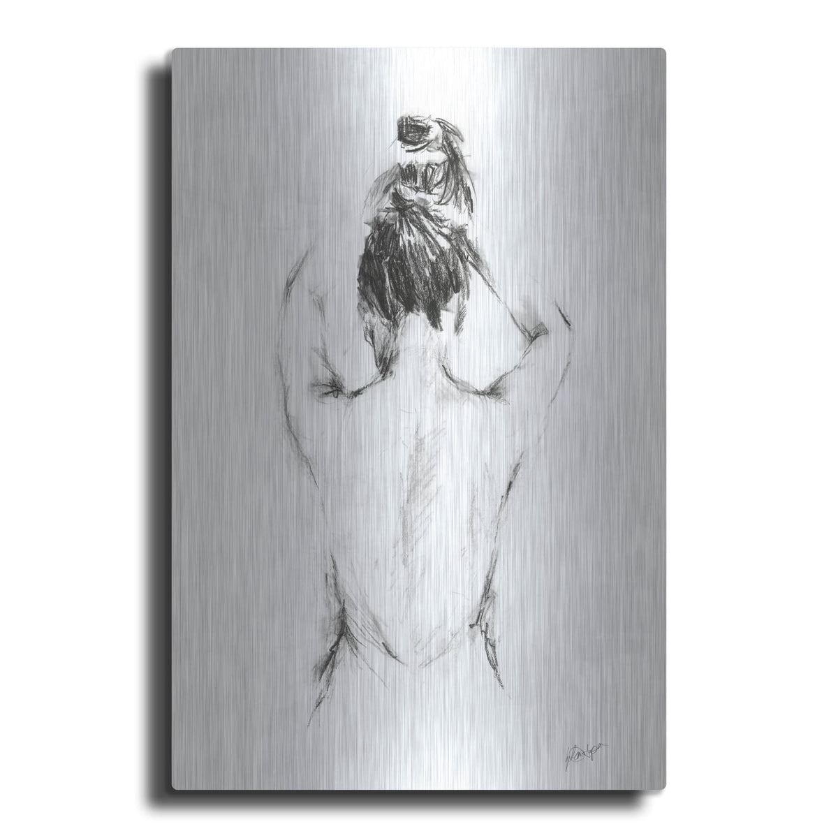 'Back Study 1' by Ethan Harper – Metal Wall Art