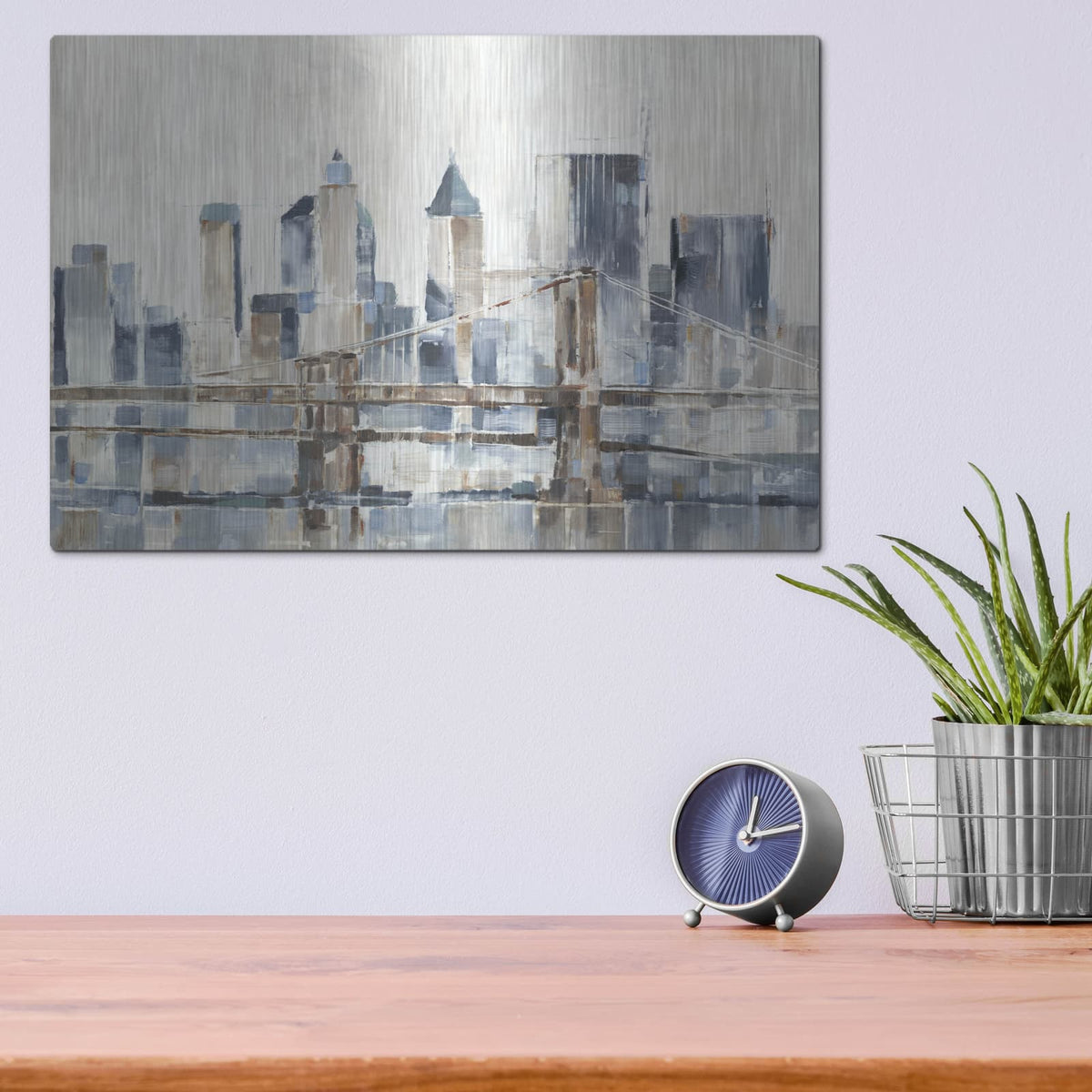 'Blue Hour 1' by Ethan Harper – Metal Wall Art, 16x12 room view