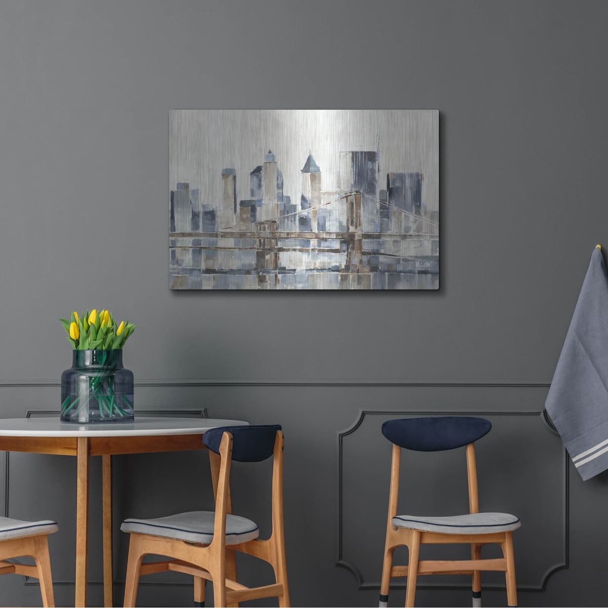 'Blue Hour 1' by Ethan Harper – Metal Wall Art, 36x24 room view